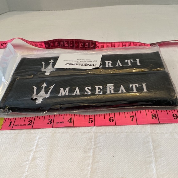 Maserati seatbelt covers. Sealed in package - Picture 5 of 5